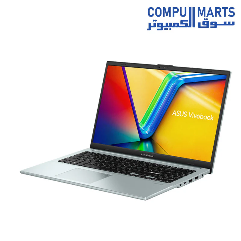 Asus Vivobook Go 15 E1504FA NJ001 Laptop, AMD Ryzen 3 7320U, 256GB SSD, 4GB RAM, 15.6 Inch, FHD LED 60Hz Display, AMD Radeon Graphics, FreeDOS - Green Grey - Image 4