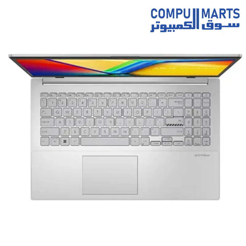 ASUS VivoBook Go 15 E1504GA-NJOO3W Laptop, Intel Core i3-N305 Processor, 15.6 Inch FHD Display, 256 GB SSD, 8 GB RAM DDR4, Intel UHD Graphics, Win11, Cool Silver - ‎90NB0ZT1-M00BA0 - Image 4