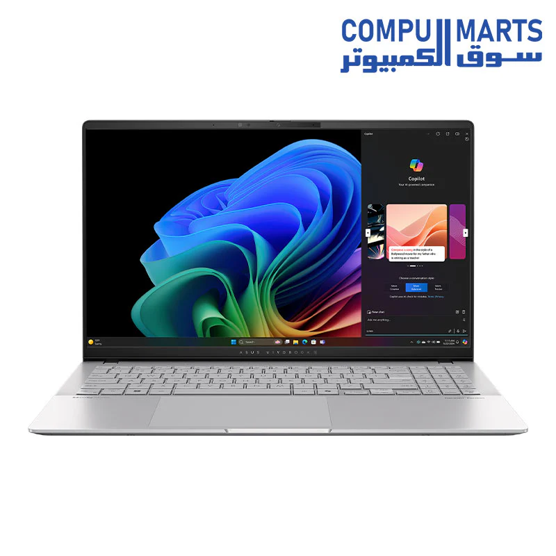ASUS Vivobook S 15 S5507QA Snapdragon X Elite X1E 78 100 Laptop, Qualcomm Adreno GPU, 32GB LPDDR5X Ram, 1TB SSD, 15.6″ 3K (2880 x 1620) OLED 120Hz , 100% DCI-P3 600nits, Wi-Fi 7, Windows 11 Home, S5507QA - Image 2