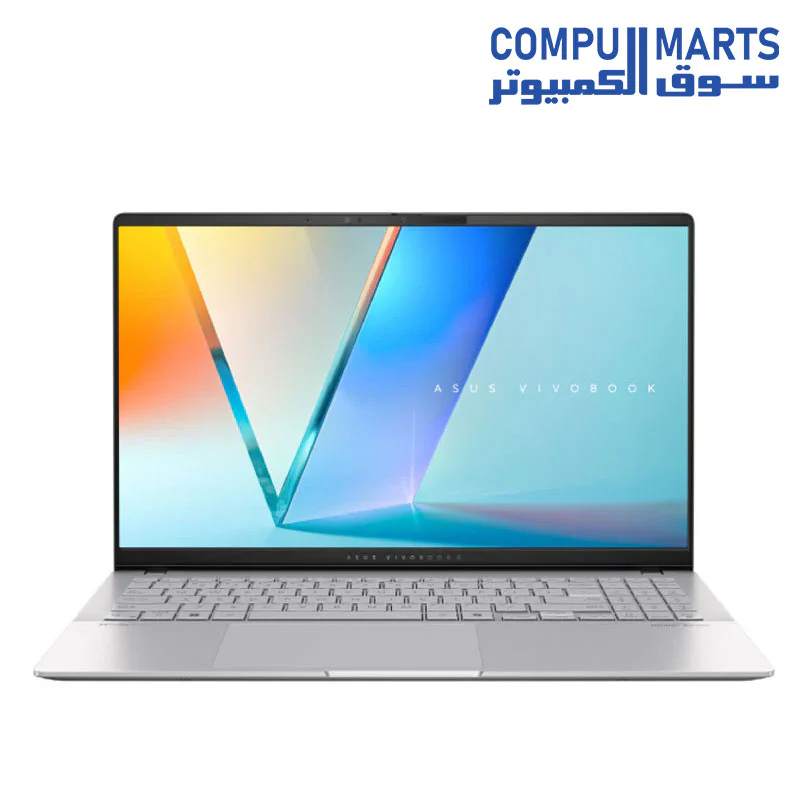 ASUS Vivobook S 15 S5507QAD-PS96Snapdragon X Elite X1E-78-100Laptop Qualcomm 12-Core Processor, 16GB RAM, 1TB SSD, Copilot+ PC, 15.6” 3K 120Hz OLED DisplayWindows 11 Home, Cool Silver - Image 2