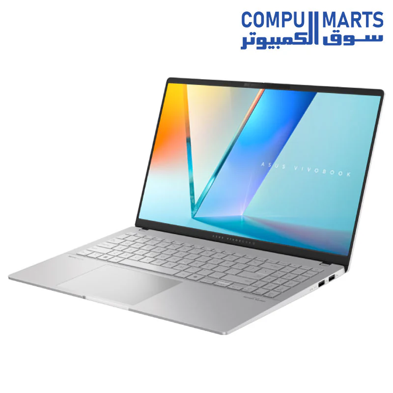 ASUS Vivobook S 15 S5507QAD-PS96Snapdragon X Elite X1E-78-100Laptop Qualcomm 12-Core Processor, 16GB RAM, 1TB SSD, Copilot+ PC, 15.6” 3K 120Hz OLED DisplayWindows 11 Home, Cool Silver - Image 3