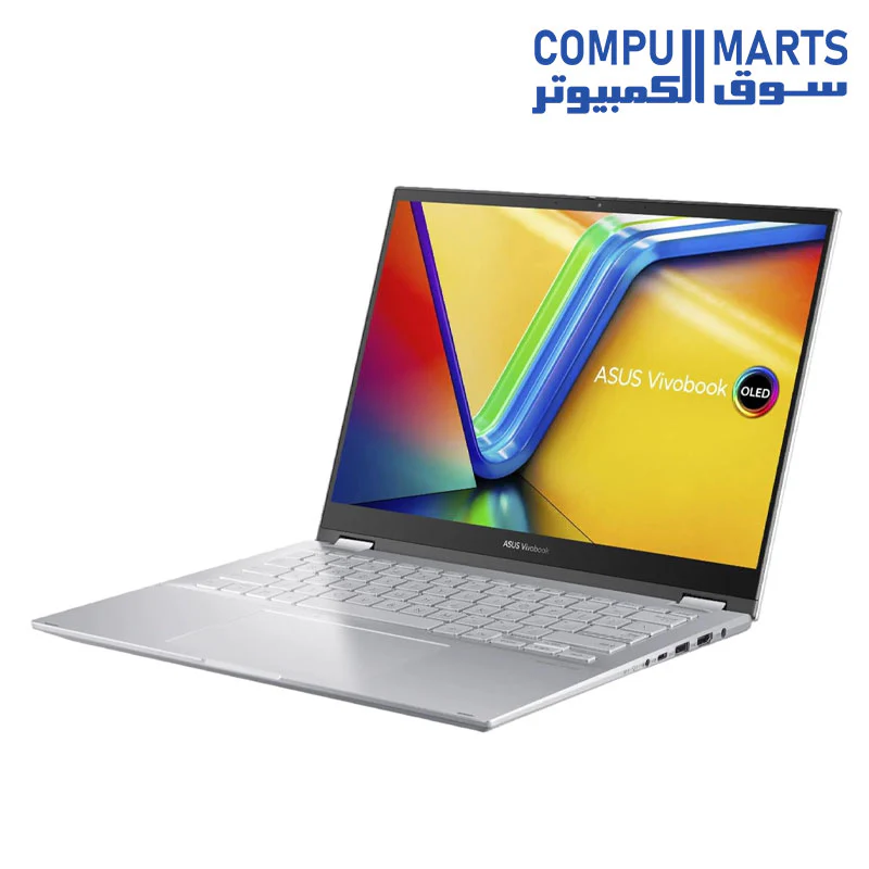 ASUS Vivobook S14 FLIP TN3402YA-LZ555W - AMD Ryzen 5 7430U - 8GB RAM DDR4 - 512GB SSD - 14 WUXGA (1920×1200) TOUCHSCREEN - AMD Radeon Graphics -  Transparent Silver - WIN11 - PEN ( 90NB1112-M00CU0 ) - Image 5