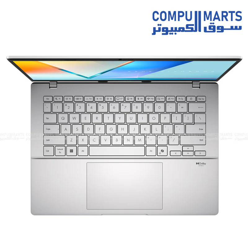 ASUS Vivobook S14 S3407CA-LY065W Laptop – Core Ultra 5 225H / 16GB DDR5 / 512GB PCIe 4.0 SSD / 14" WUXGA IPS 300nits / Windows 11 – Cool Silver - Image 3