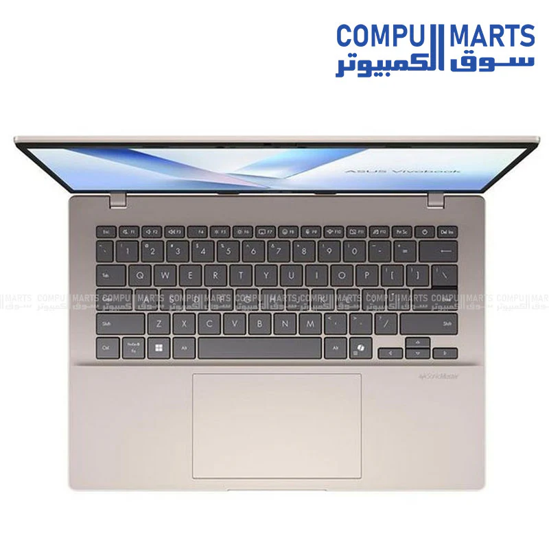 ASUS Vivobook X1407QA-LY045W Snapdragon X1-26-100 16GB RAM 512GB SSD 14 WUXGA IPS Windows 11 Platinum Gold - Image 4