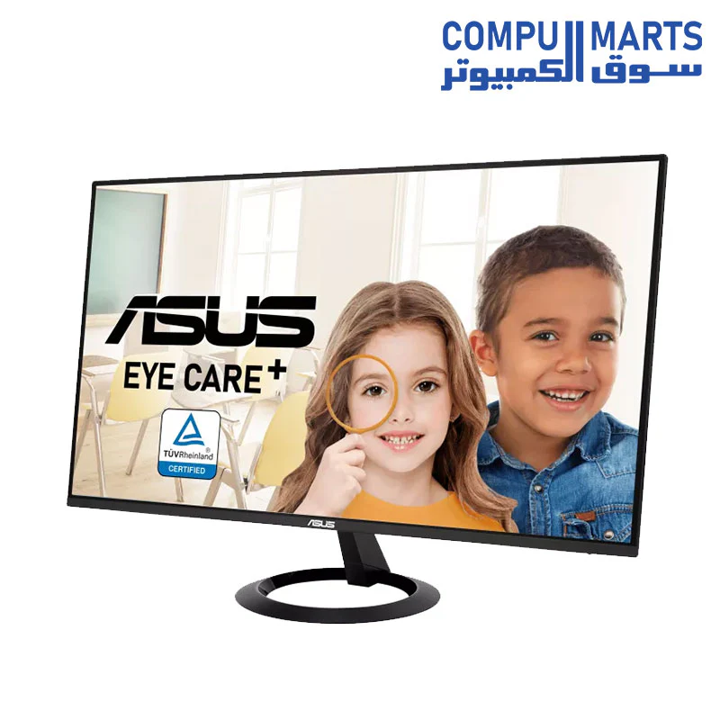 ASUS VZ24EHF Eye Care Gaming Monitor – 24-inch (23.8-inch viewable), IPS, Full HD, Frameless, 100Hz, Adaptive-Sync, 1ms MPRT, HDMI, Low Blue Light, Flicker Free, Wall Mountable - Image 3
