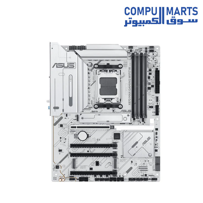 ASUS X870 MAX GAMING WIFI7 W AM5 ATX Motherboard- AMD-WHITE - Image 2
