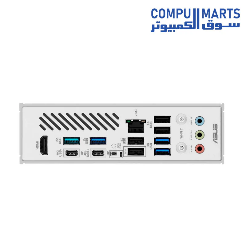 ASUS X870 MAX GAMING WIFI7 W AM5 ATX Motherboard- AMD-WHITE - Image 5