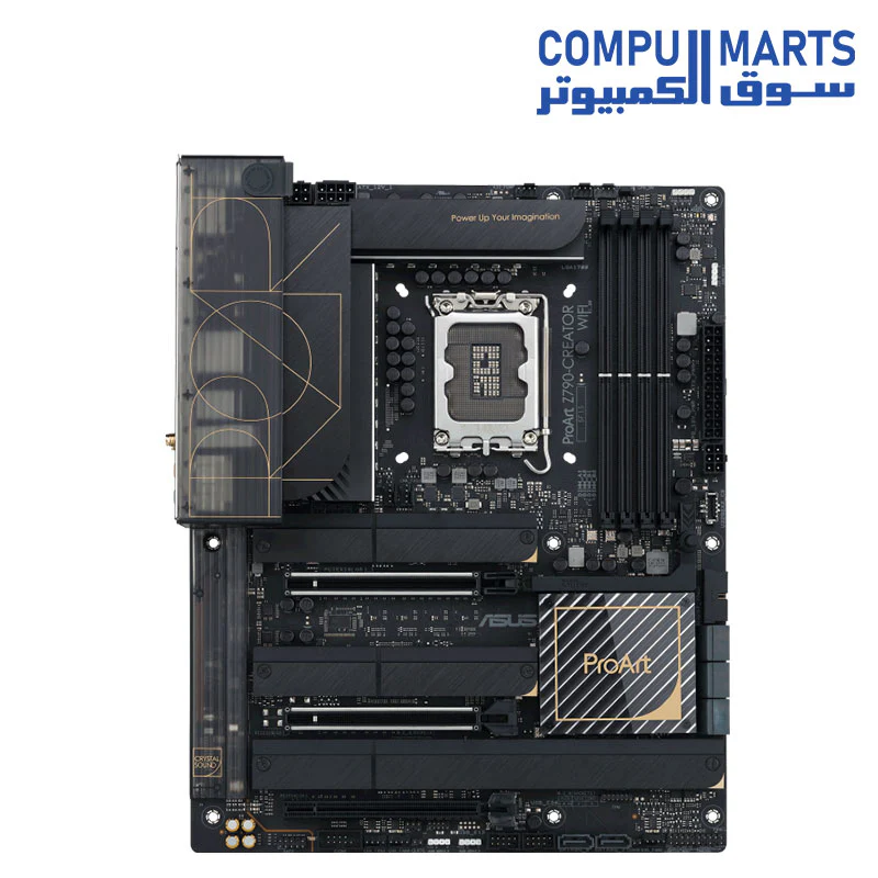 ASUS ProArt Z790-Creator WiFi 6E LGA 1700 Intel 12th&13th Gen ATX Content Creator Motherboard(PCIe 5.0,DDR5,2X Thunderbolt 4,10G&2.5G LAN,4xM.2 - NVMe SSD, Front Panel USB 3.2 Gen2x2 Type-C - Image 2