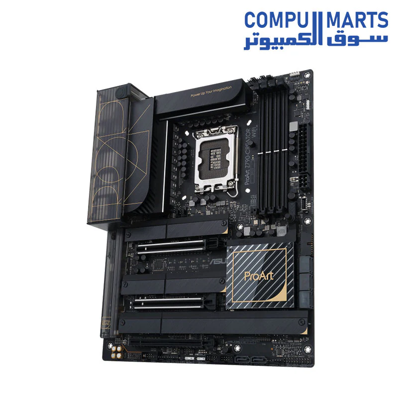 ASUS ProArt Z790-Creator WiFi 6E LGA 1700 Intel 12th&13th Gen ATX Content Creator Motherboard(PCIe 5.0,DDR5,2X Thunderbolt 4,10G&2.5G LAN,4xM.2 - NVMe SSD, Front Panel USB 3.2 Gen2x2 Type-C - Image 3