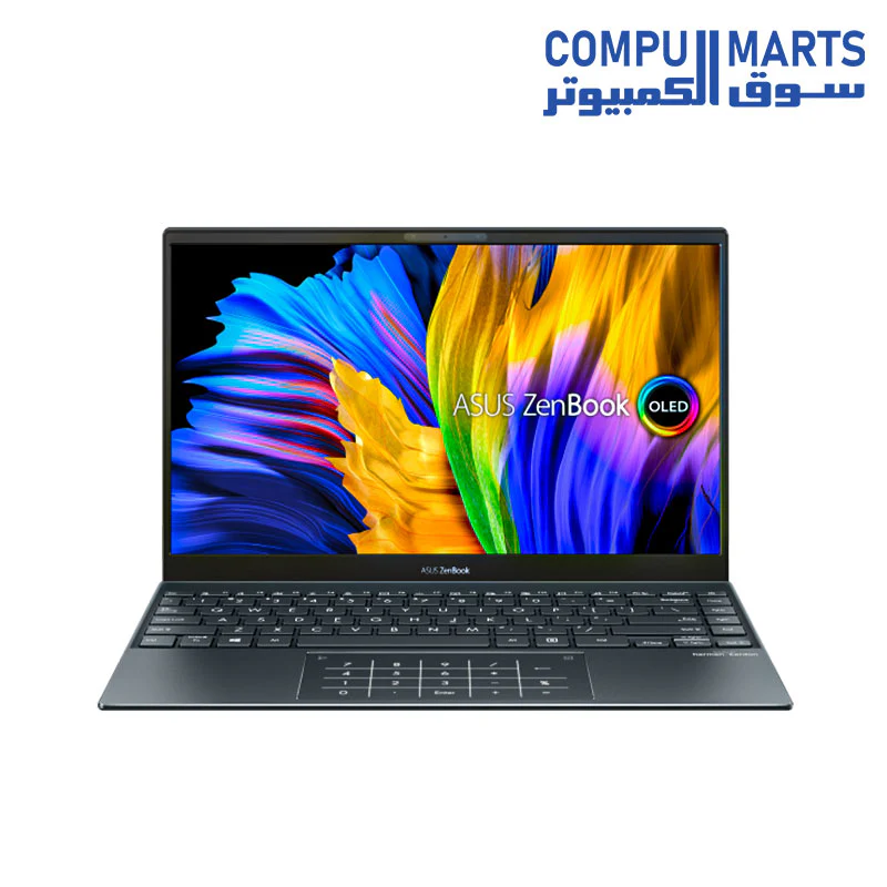 ASUS Zenbook 13 UX325EA-OLED007W CORE i7-1165G7-16GB-SSD 1TB-Intel Iris Xe Graphics-13.3 OLED FHD-Win11-Pine Grey-Free Sleeve - Image 2