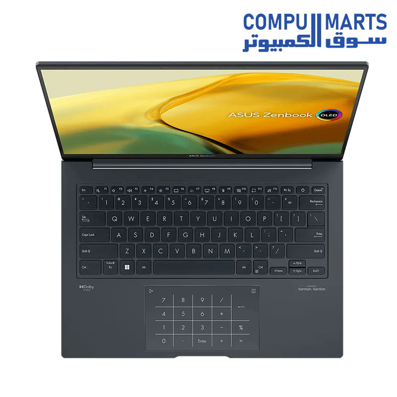 Asus Zenbook 14X (UX3404VA-OLED009W) - Core-i9-13900H, 16GB, 512GB SSD, Intel Iris Xe, 14.5" 2.8K (2880 x 1800) OLED 16:10 120Hz, backlit A/E KB, Win11, Gray, Aluminium material top & bottom, 810H military-grade, 1.5Kgm Sleeve - Image 3