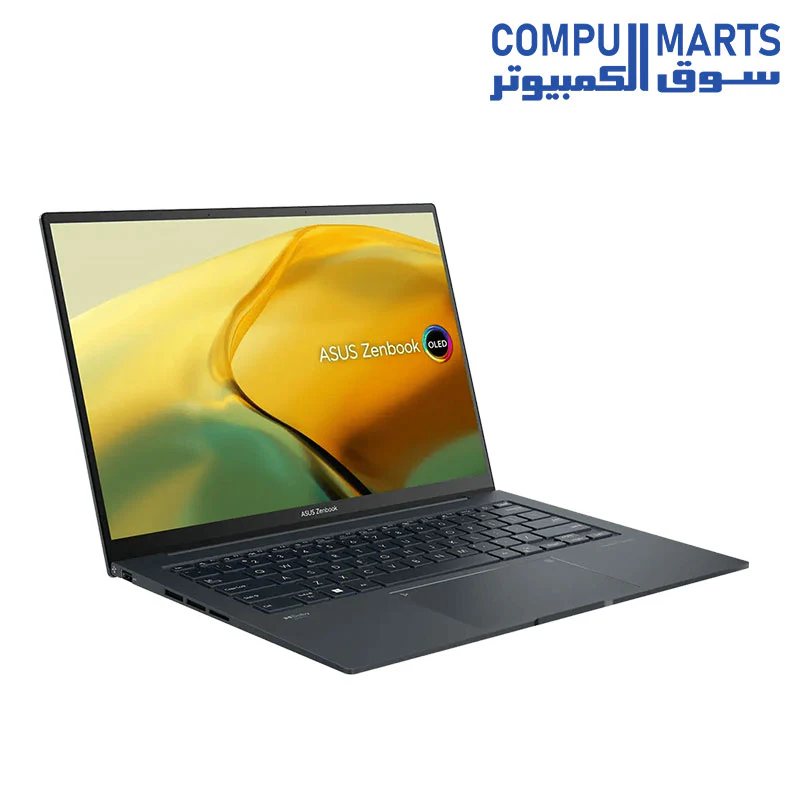 Asus Zenbook 14X (UX3404VA-OLED009W) - Core-i9-13900H, 16GB, 512GB SSD, Intel Iris Xe, 14.5" 2.8K (2880 x 1800) OLED 16:10 120Hz, backlit A/E KB, Win11, Gray, Aluminium material top & bottom, 810H military-grade, 1.5Kgm Sleeve - Image 4
