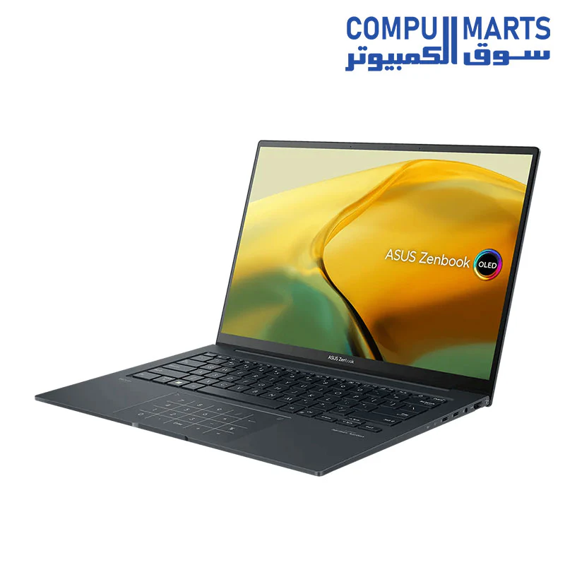 Asus Zenbook 14X (UX3404VA-OLED009W) - Core-i9-13900H, 16GB, 512GB SSD, Intel Iris Xe, 14.5" 2.8K (2880 x 1800) OLED 16:10 120Hz, backlit A/E KB, Win11, Gray, Aluminium material top & bottom, 810H military-grade, 1.5Kgm Sleeve - Image 5