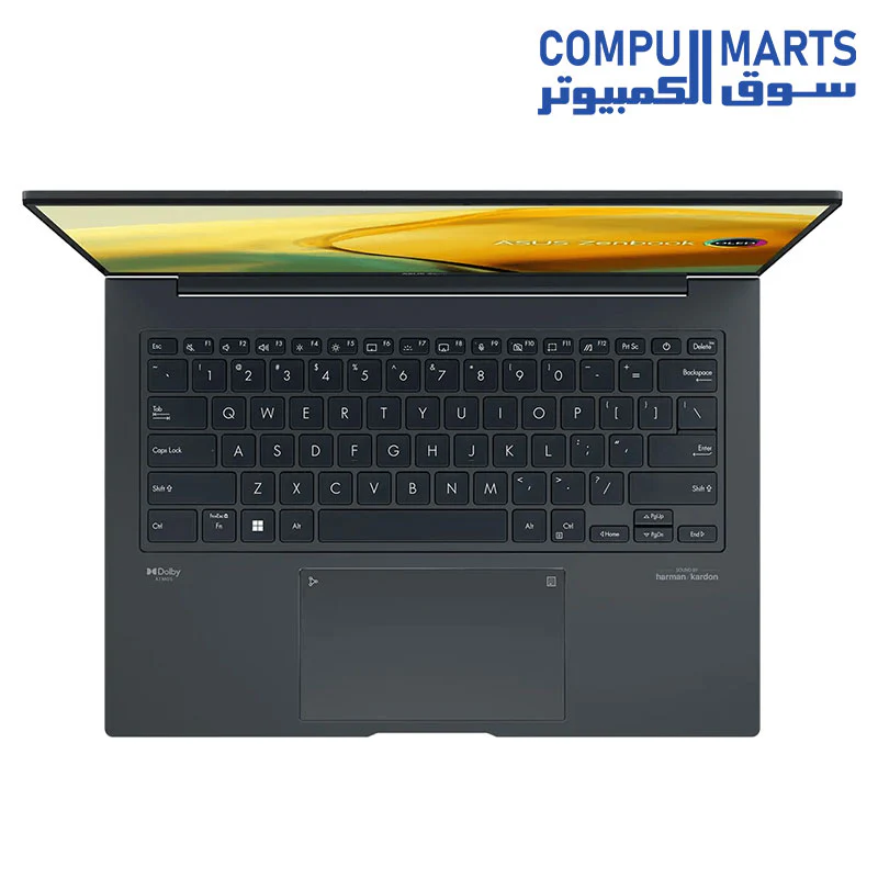 Asus Zenbook 14X (UX3404VA-OLED009W) - Core-i9-13900H, 16GB, 512GB SSD, Intel Iris Xe, 14.5" 2.8K (2880 x 1800) OLED 16:10 120Hz, backlit A/E KB, Win11, Gray, Aluminium material top & bottom, 810H military-grade, 1.5Kgm Sleeve - Image 6