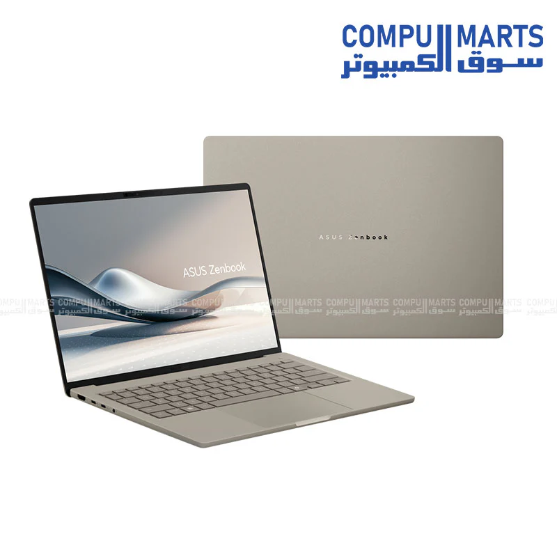 ASUS Zenbook A14 UX3407NA: 14" OLED, Snapdragon X2 Elite (18-Core), 80TOPS NPU, 16GB RAM, 1TB SSD - Zabriskie Beige - Image 2