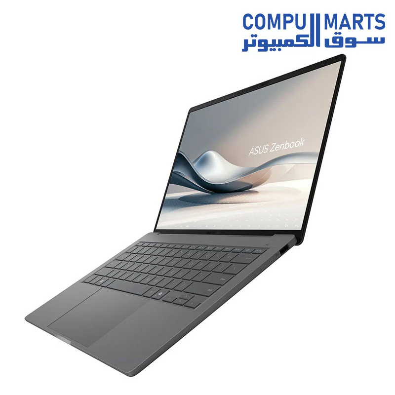 ASUS Zenbook A14 UX3407RA-QD010W Laptop - Snapdragon® X Elite X1E 78 100 - 32GB - 1TB SSD - Qualcomm® Adreno™ - 14'' WUXGA OLED - Win11 - Iceland Grey - Image 5