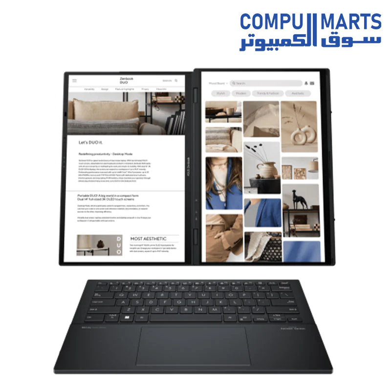 Asus Zenbook DUO UX8406CA-OLED009WS Intel Core Ultra 9 285H 2TB SSD 32GB Ram Intel Arc Graphics 14.0 Inch 3K OLED - Image 5