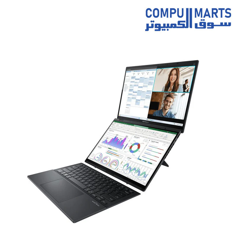 Asus Zenbook DUO  UX8406CA-PZ062W Laptop, Intel Core Ultra 7 255H, 1TB SSD, 32GB RAM, 14 Inch, 3K, OLED, 120Hz, Intel Arc Graphics, Windows 11 - Inkwell Grey - Image 8