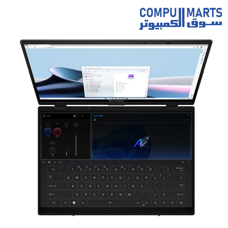 ASUS Zenbook Duo UX8406MA-PZ073W Ultra 7 Processor 155H LPDDR5X 16GB 1TB M.2 NVMe PCIe 4.0 SSD Intel Arc Graphics 14 3K (2880 x 1800) OLED - Image 4