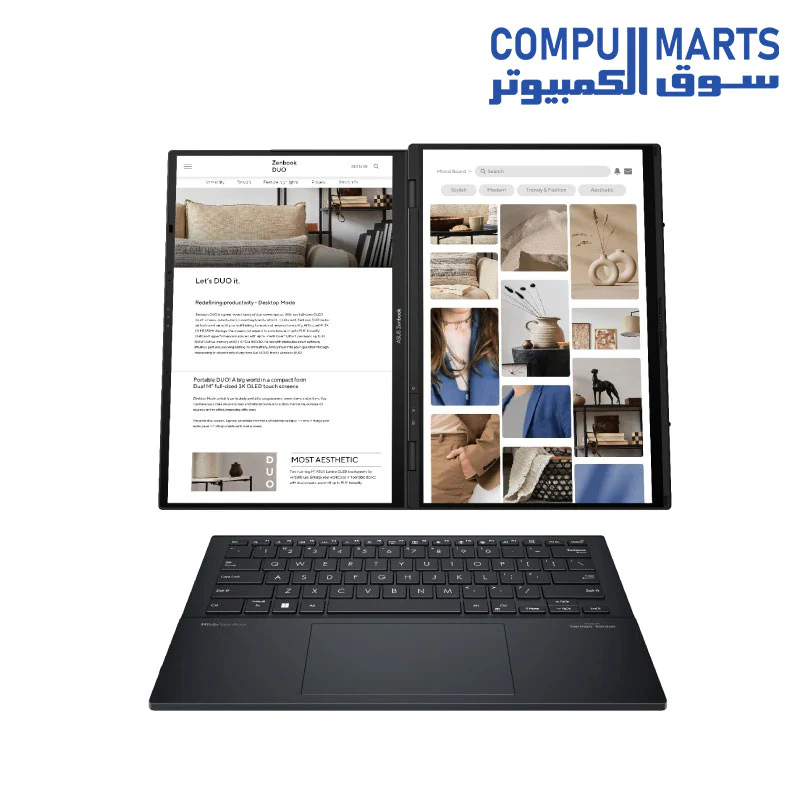 ASUS Zenbook Duo UX8406MA-PZ073W Ultra 7 Processor 155H LPDDR5X 16GB 1TB M.2 NVMe PCIe 4.0 SSD Intel Arc Graphics 14 3K (2880 x 1800) OLED - Image 5