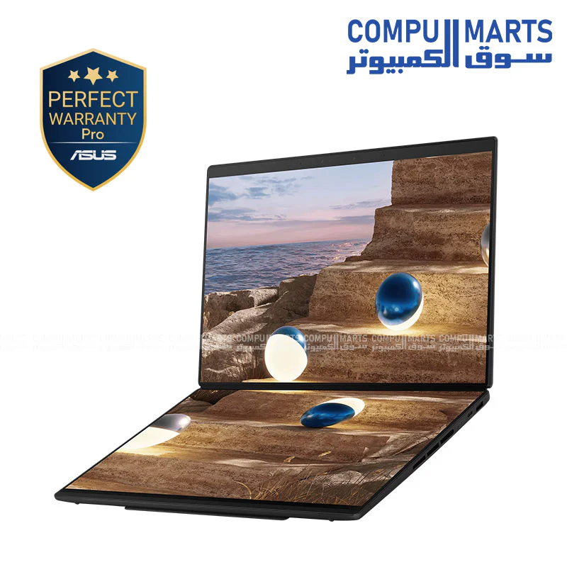 ASUS Zenbook DUO UX8407AA Copilot+ PC – Intel Core Ultra X9 388H | 32GB RAM | 2TB SSD | 14” 3K OLED 144Hz Dual Touch Display - Image 2