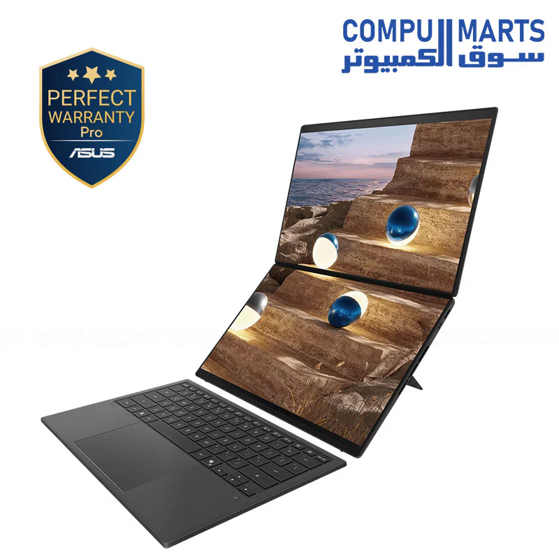 ASUS Zenbook DUO UX8407AA Copilot+ PC – Intel Core Ultra X9 388H | 32GB RAM | 2TB SSD | 14” 3K OLED 144Hz Dual Touch Display - Image 5