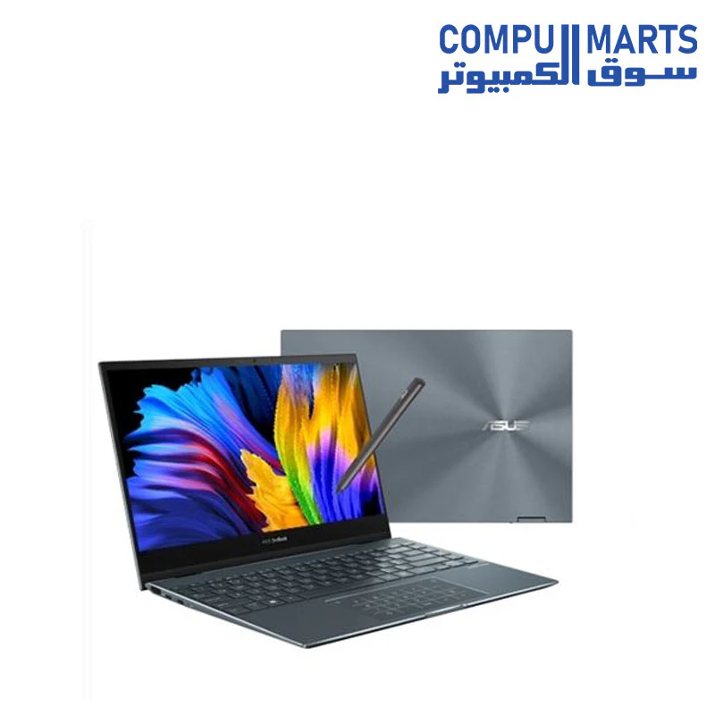 ASUS ZenBook Flip 13 UX363EA-OLED007W i7-1165G7-16GB-SSD 1TB-Intel Iris Xe Graphics-13.3 FHD OLED Touch-Win11-Pine Grey - Image 2