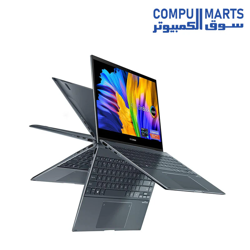 ASUS ZenBook Flip 13 UX363EA-OLED007W i7-1165G7-16GB-SSD 1TB-Intel Iris Xe Graphics-13.3 FHD OLED Touch-Win11-Pine Grey - Image 3