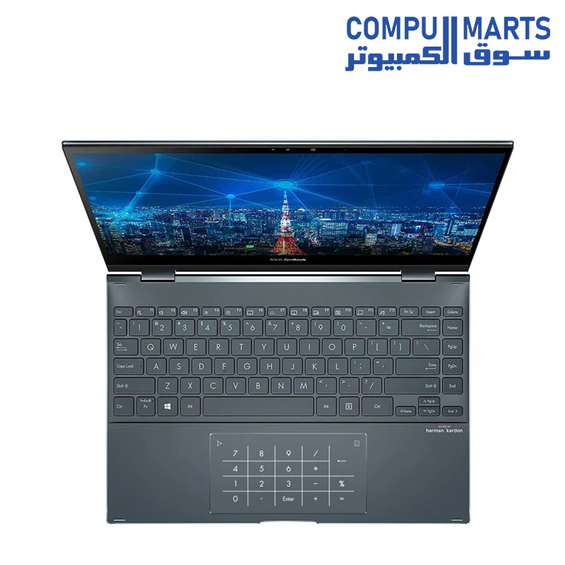 ASUS ZenBook Flip 13 UX363EA-OLED007W i7-1165G7-16GB-SSD 1TB-Intel Iris Xe Graphics-13.3 FHD OLED Touch-Win11-Pine Grey - Image 5