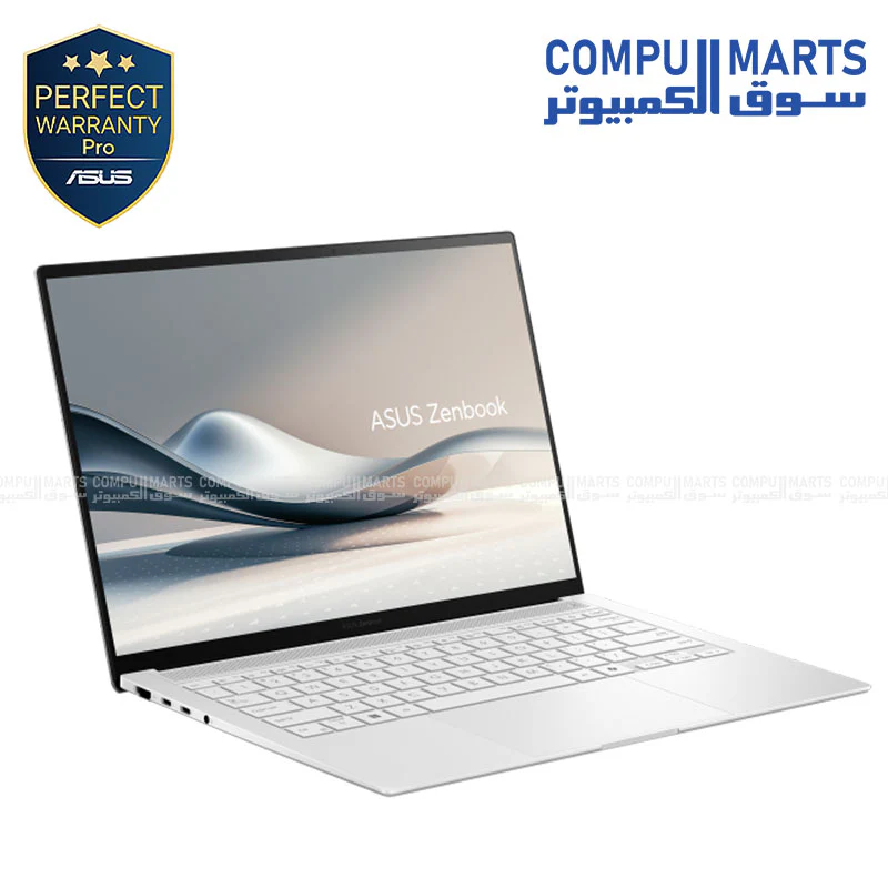 ASUS ZenBook S 14 (UX5406AA-SW319W) Copilot+ PC - 14" 3K OLED 120Hz, Intel Core Ultra 9 285H, 32GB RAM, 1TB SSD, Intel AI NPU 50 TOPS, Windows 11 - Scandinavian White - Image 2