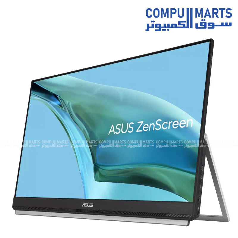 ASUS ZenScreen MB249C 24" Portable FHD IPS Monitor – USB-C, 75Hz, Frameless, Anti-Glare, Speakers, C-Clamp & Partition Hook - Image 2