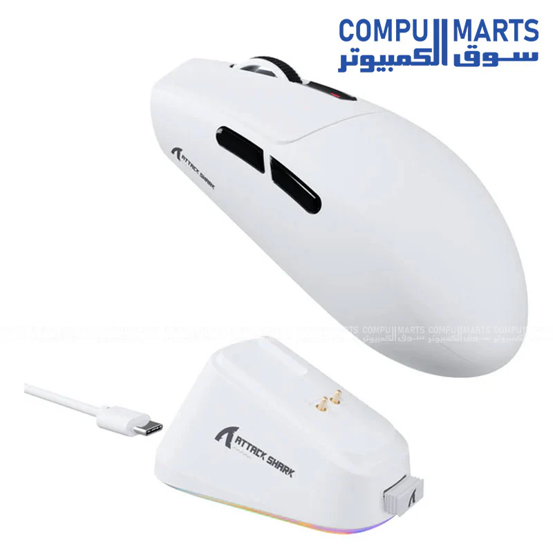 ATTACK SHARK G3 PRO Tri-Mode Wireless Gaming Mouse – 25000 DPI – Ultra Lightweight 59g – With Charging Dock – PAW3311 Sensor – 100M Clicks - Image 3