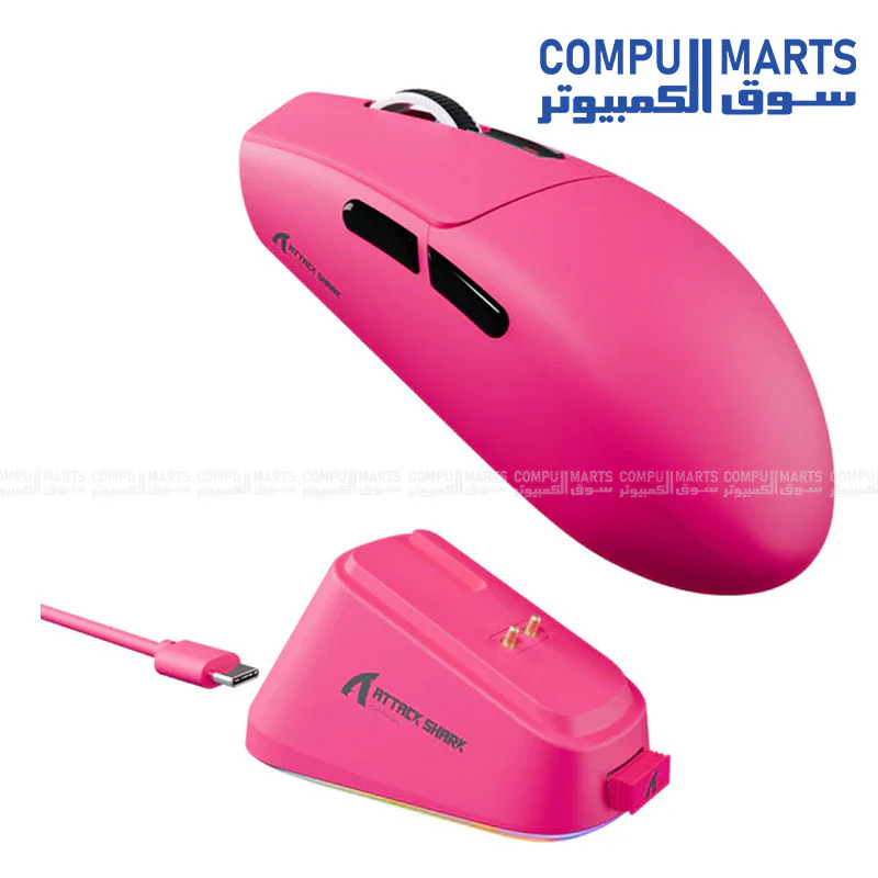 ATTACK SHARK G3 PRO Tri-Mode Wireless Gaming Mouse – 25000 DPI – Ultra Lightweight 59g – With Charging Dock – PAW3311 Sensor – 100M Clicks - Image 4