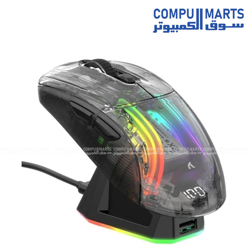 Attack Shark X2PRO RGB Wireless Gaming Mouse – PixArt PAW3212 – Silent Click 50M – 4000 DPI – Wired/2.4G/BT5.2 - Image 2