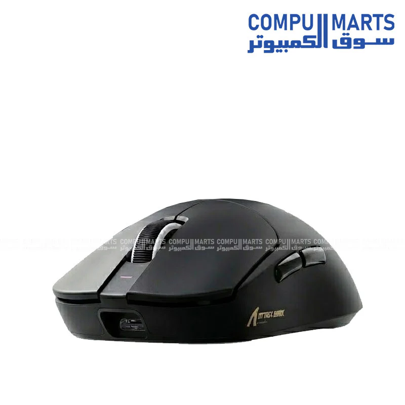 Attack Shark X8PRO 55g Ultra-Light Wireless Gaming Mouse - Black | PAW3395PRO 40K DPI | 8Khz Polling | C06ULTRA Coiled Cable - Image 2