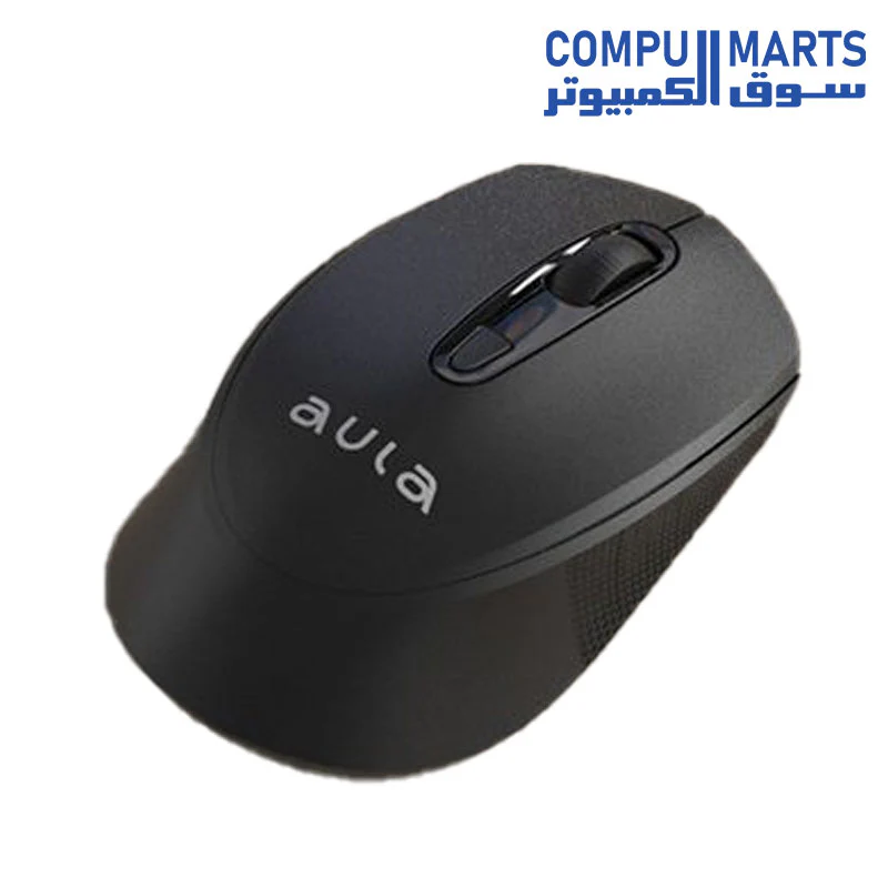 Aula AM205 Wireless Mouse Office Lightweight -10m Range -1600DPI | Black - Image 3
