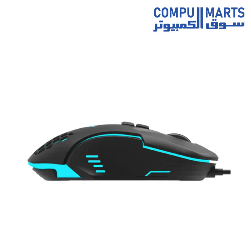 Aula F809 Wired Gaming Mouse, 3200 DPI - Black - Image 3