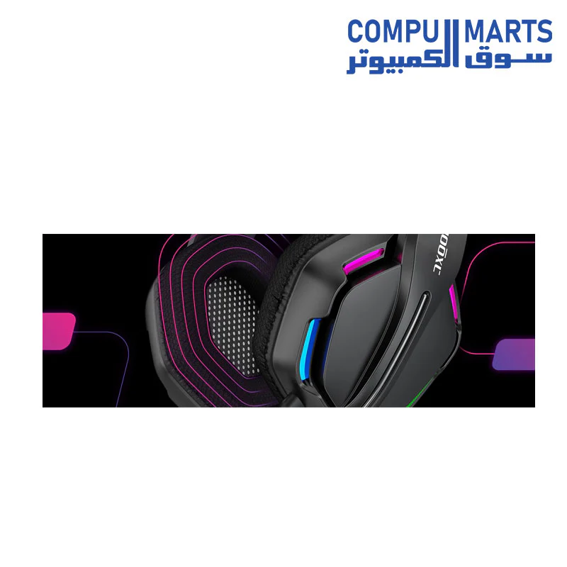 AXGON AX2GHE1 Ergo LED Light Gaming Headset with Noise-canceling microphone - Image 2