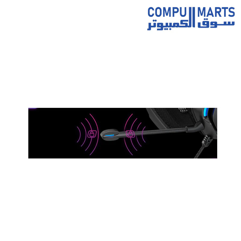 AXGON AX2GHE1 Ergo LED Light Gaming Headset with Noise-canceling microphone - Image 4