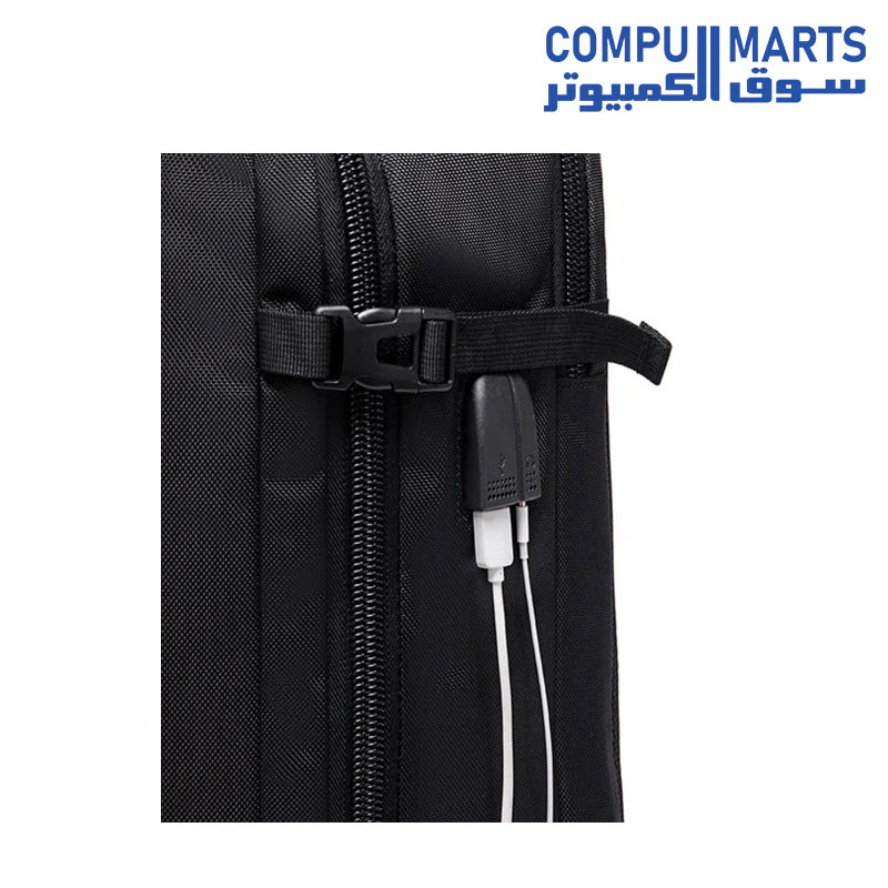 Arctic Hunter B00187 Multifunctional laptop backpack for 15.6" - waterproof - black - Image 3