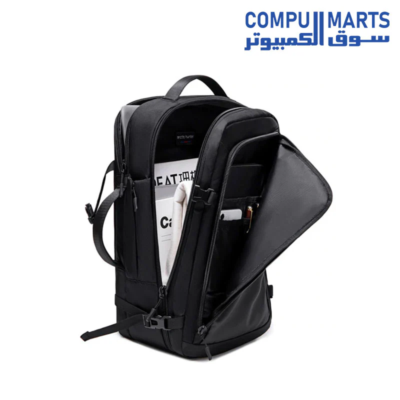 Arctic Hunter B00187 Multifunctional laptop backpack for 15.6" - waterproof - black - Image 4