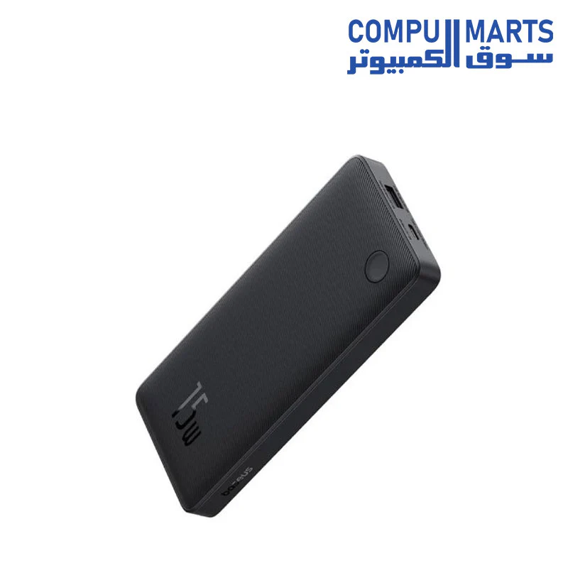 Baseus Airpow Lite Power Bank 10000mAh 15W Cosmic Black (With Simple Series Data Cable USB to Type-C 30cm Black) - Image 3