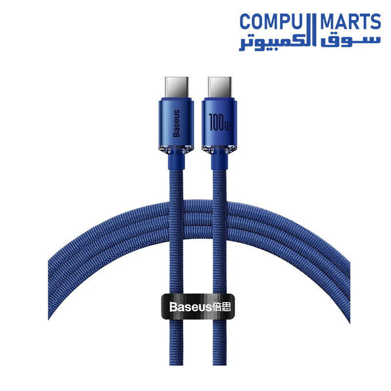 Baseus Crystal Shine Series cable USB cable for fast charging and data transfer USB Type C - USB Type C 100W 1.2m - Image 5