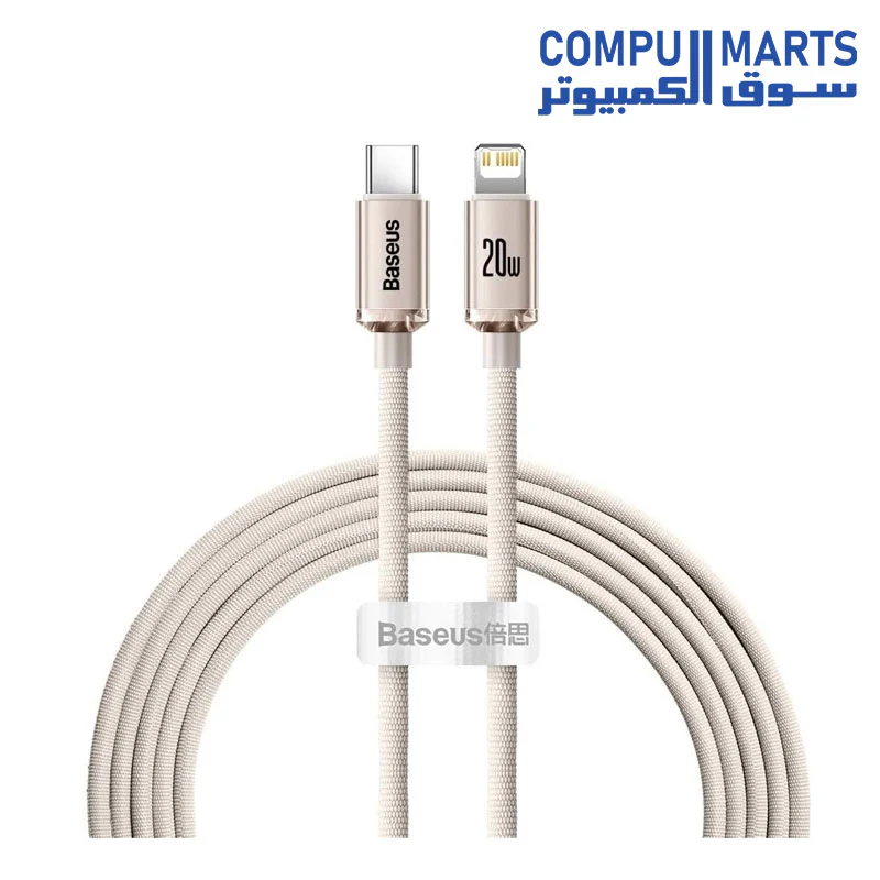 Baseus Crystal Shine Series Fast Charging Data Cable Type-C to iPhone 20W - Image 5
