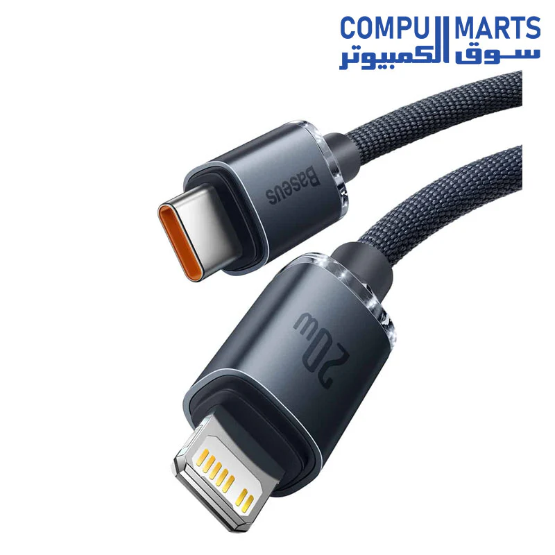 Baseus Crystal Shine Series Fast Charging Data Cable Type-C to iPhone 20W - Image 6