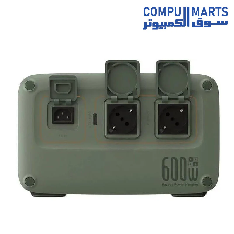 Baseus Energy Stack Digital Portable Power Station (Parallel Operation) 600W (EU 220V) Forest Green - Image 4