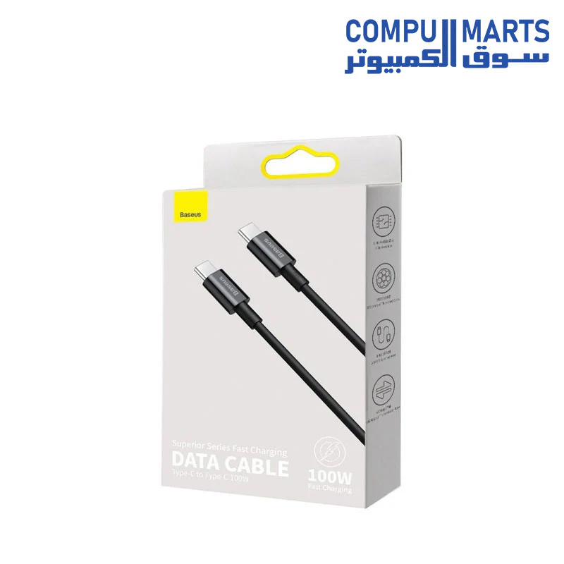 Baseus Superior Series Fast Charging Data Cable Type-C to Type-C 100W 2m - Image 4
