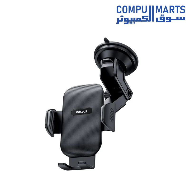 Baseus UltraControl Go Series Clamp-Type Phone Holder(Suction Cup Version) Cluster Black - Image 4
