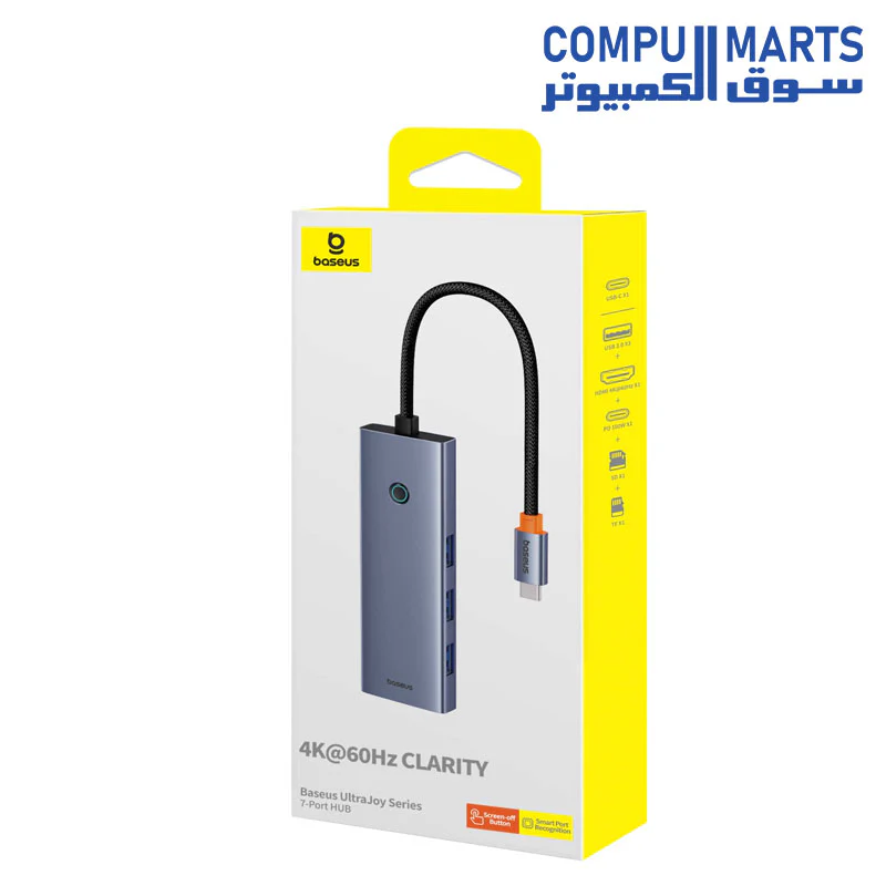 Baseus UltraJoy Series7-Port HUB Docking Station - Image 4