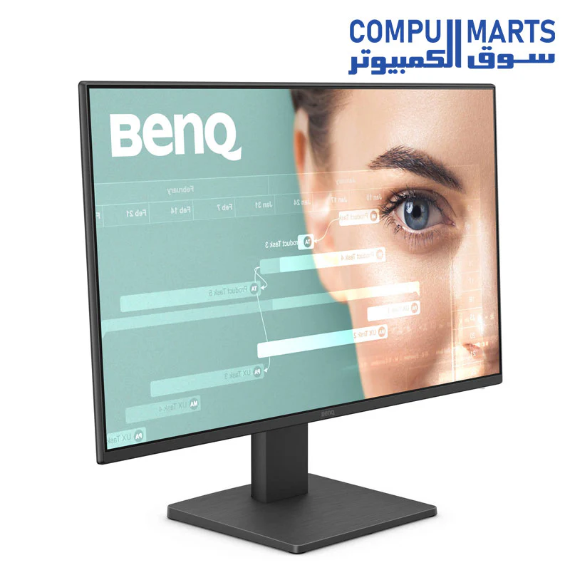 BenQ GW2491 23.8” 1080p FHD 100Hz IPS Eye-Care Monitor, HDMI, DisplayPort, 1080x1920, Ultra Slim Bezel, TUV-Certified, Flicker-Free, Low Blue Light Plus, Eye-CareU - Image 2